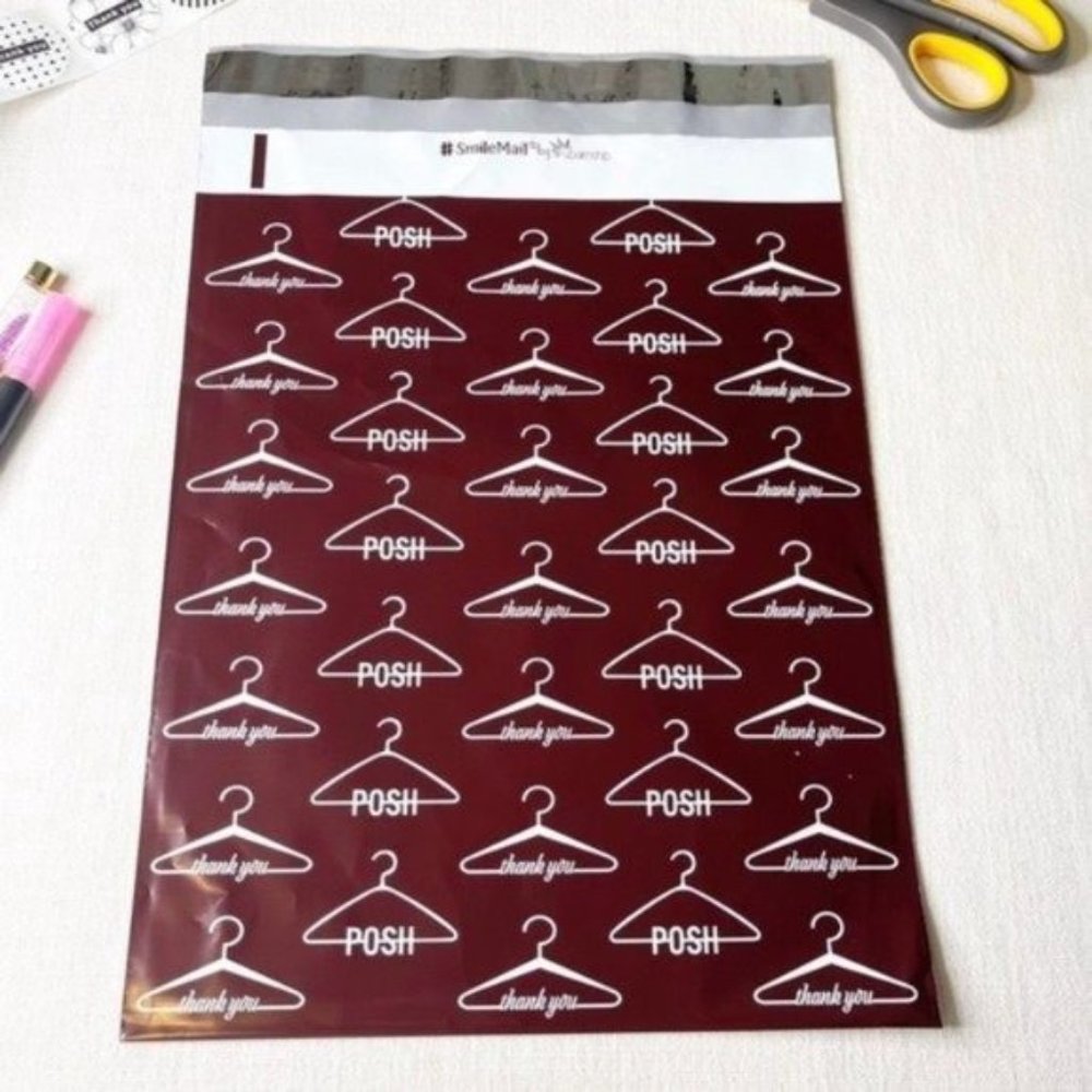 50 POSHMARK Poly Bags Shipping Mailers Designer Polybags - Picture 3 of 3